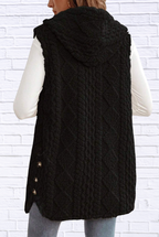 Cozy Sherpa Fleece Hooded Vest Coat