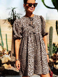 Ariadna Premium Leopard Dress Chic Silhouette Collection