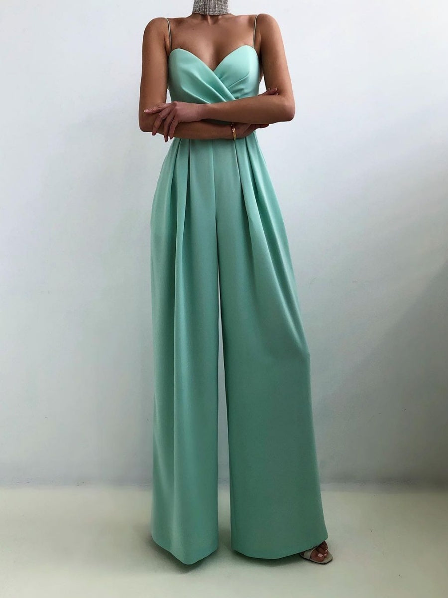 Camisoles Waist Straight-fit Jumpsuits