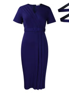 OL Commute Pencil Skirt Belts Mini&Short Dresses