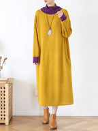 My Softer Side  High-Neck Midi Dress