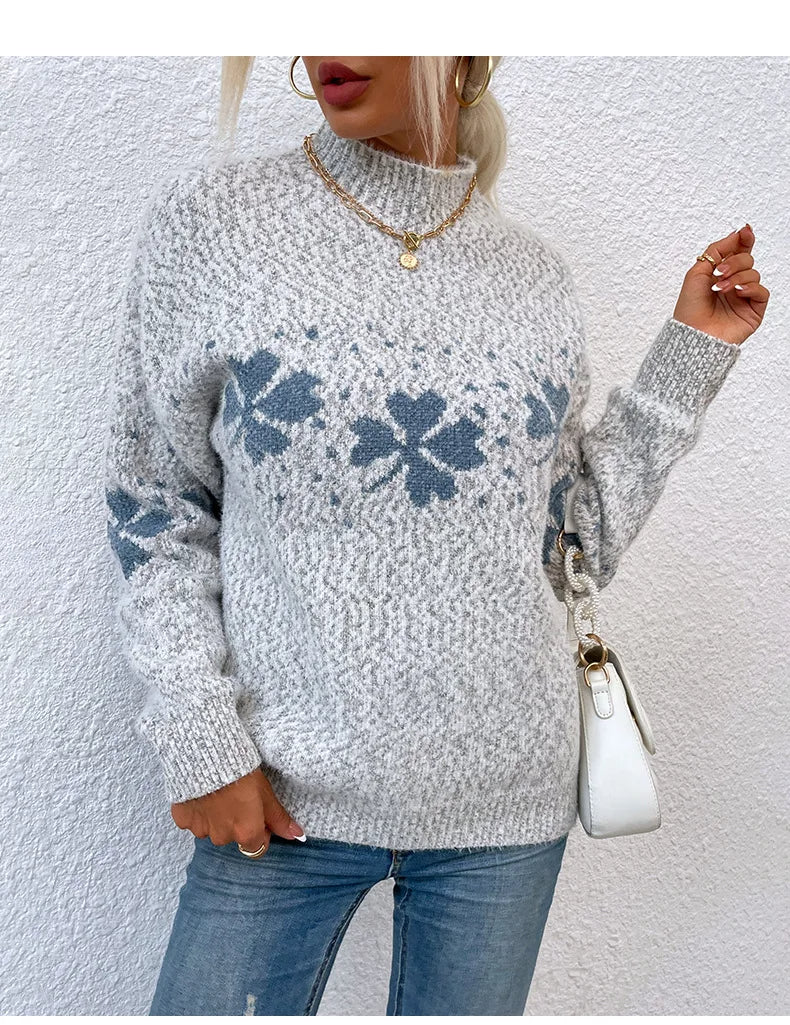 | Modern women's turtleneck sweater