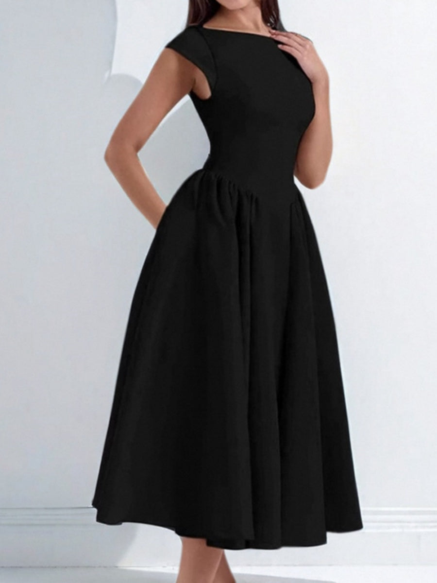 Sexy Big Backless Big A Pendulum Temperament Maxi Dresses