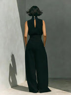 Cotton And Linen Sleeveless Trousers Casual Two-piece Set