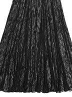 Lace Patchwork Evening Gown See-through Backless Camisoles Maxi Dresses