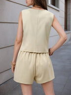 Vests Shorts Distressed Commuting Set 2-piece Sets