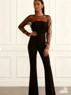 Sleeveless Single-breasted Wide Leg Work Clothes Jumpsuits