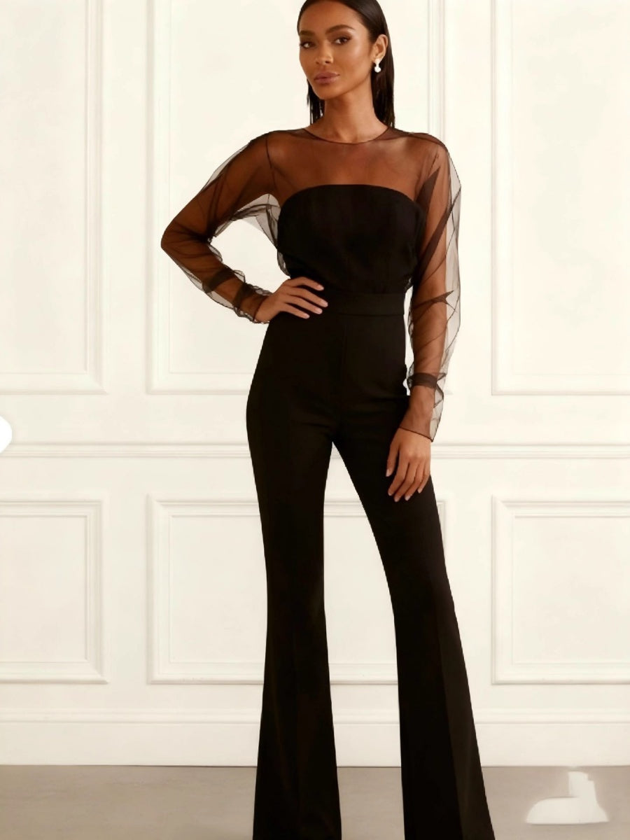 Sleeveless Single-breasted Wide Leg Work Clothes Jumpsuits
