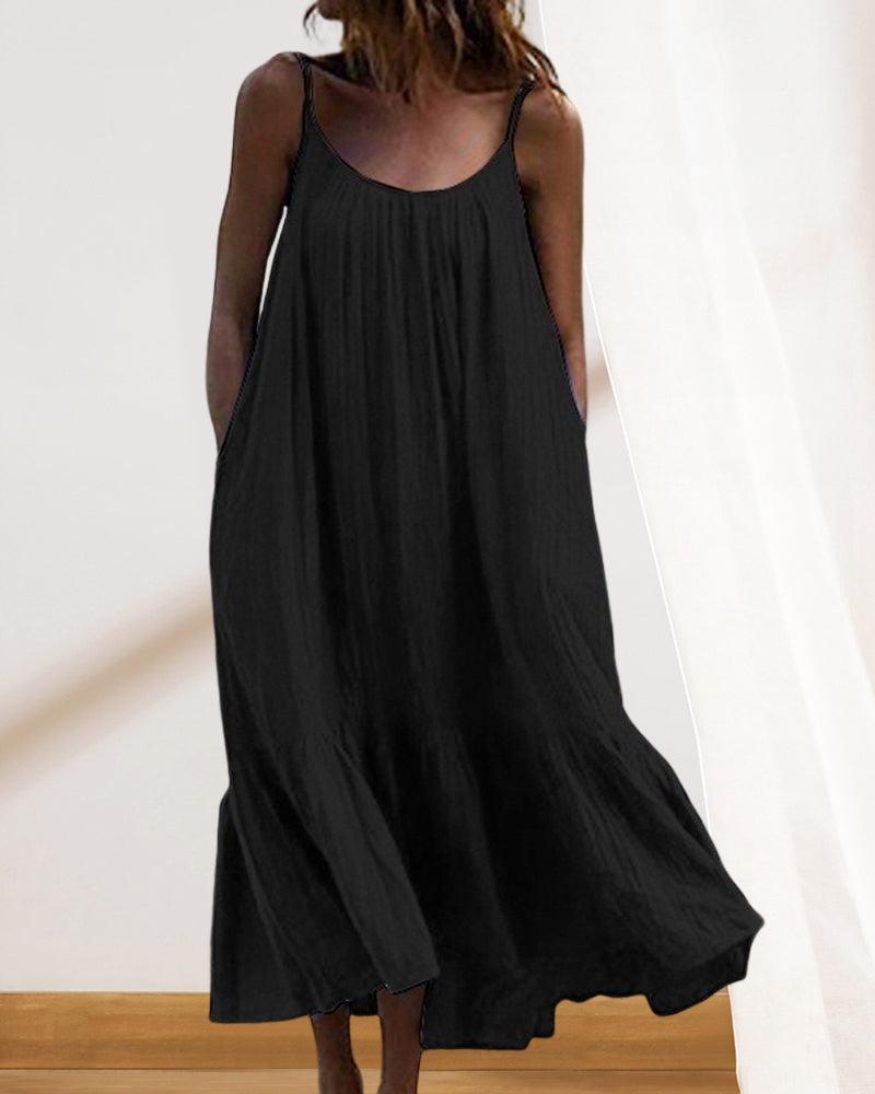 Fabiola Aesthetic Long White Summer Dress Designer Edit