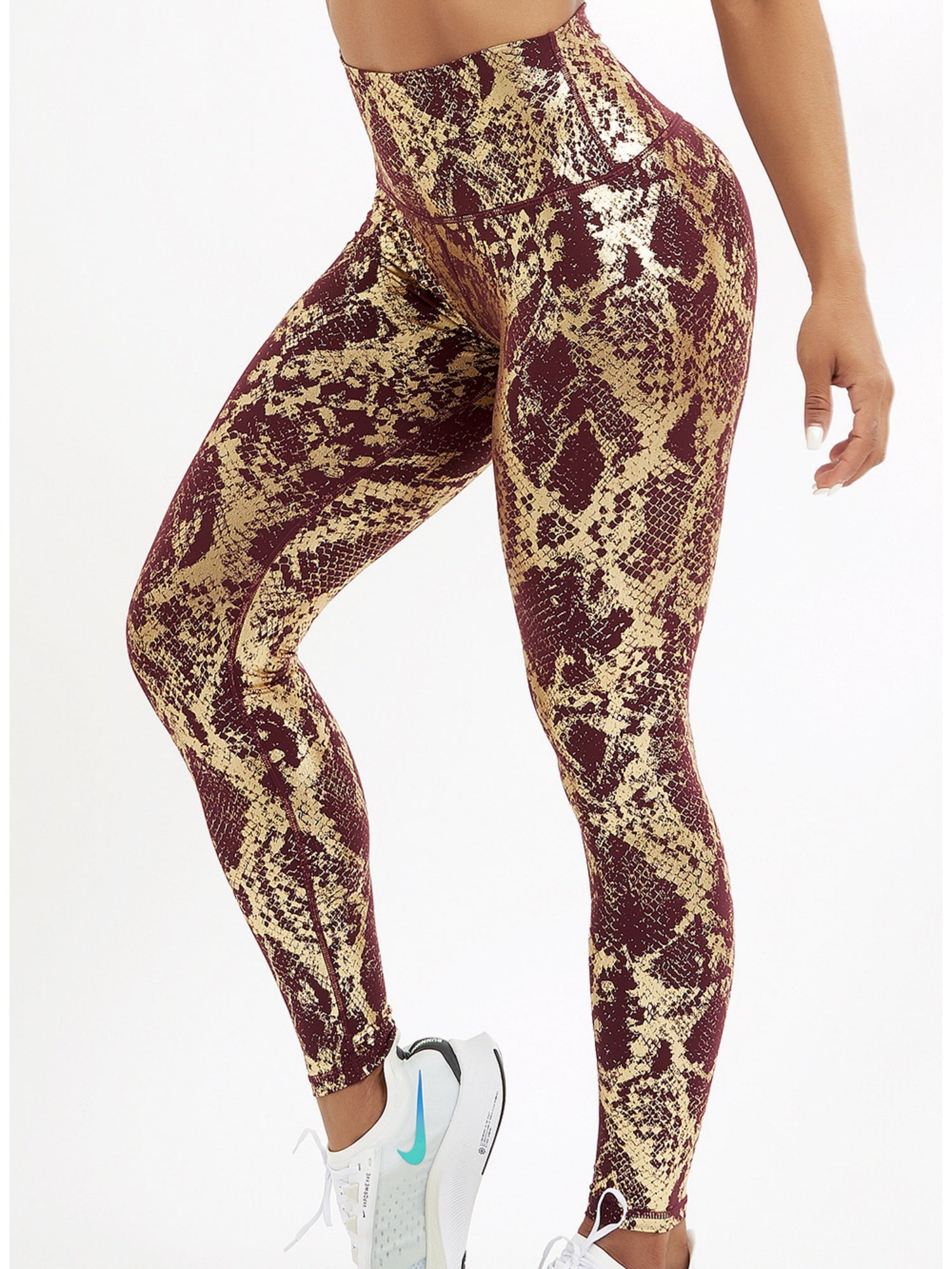 Snake Print Stretch Tight Yoga Pants