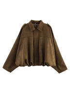 Cozy Touch Oversized Bomber Jacket