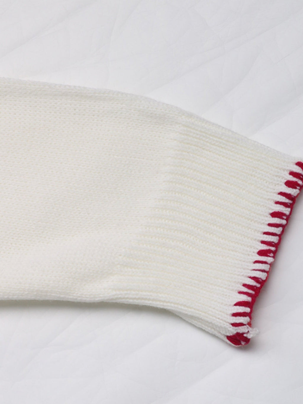 Bow Jacquard Loose Long-sleeved Round Neck Sweater