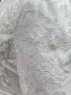 Beaded Flowers Lace Long Sleeve Formal Maxi Dresses