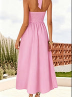 Camisoles Halter Backless Temperament Maxi Dresses