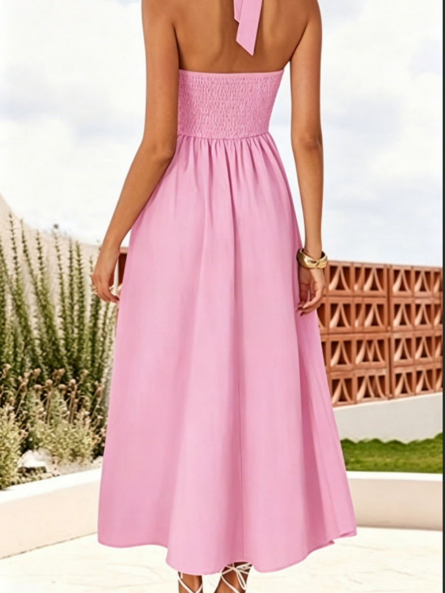 Camisoles Halter Backless Temperament Maxi Dresses