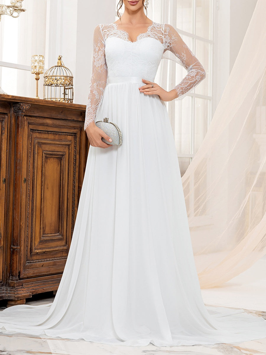 Lace Wedding Dress Formal Dress Maxi Dresses