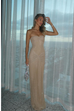 Amalia - Shimmer Fishtail Maxi Dress