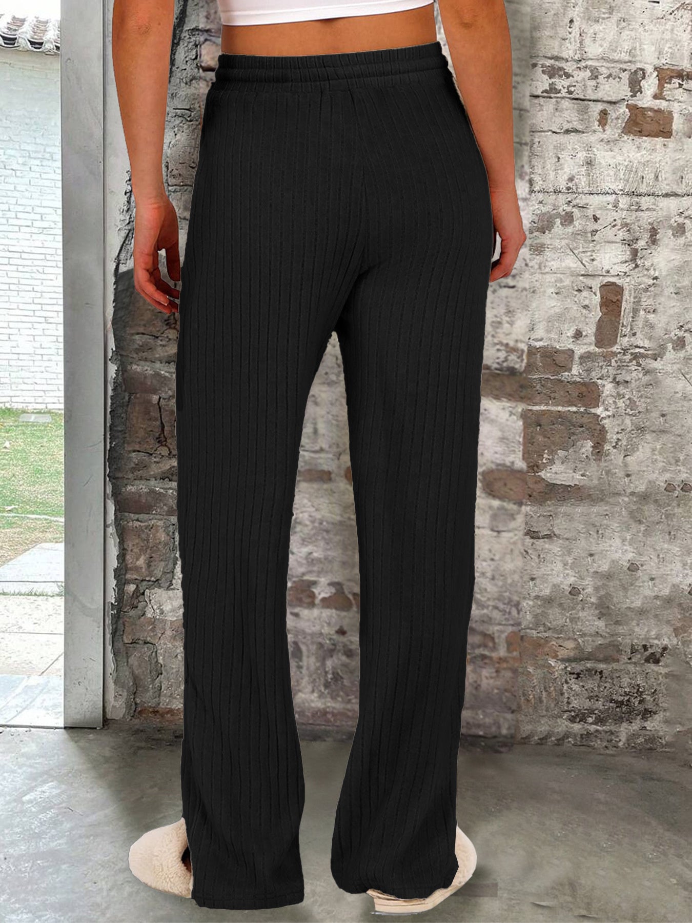 Solid Color Versatile Trousers