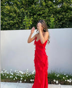 Aliza | Ruffled Maxi Dress