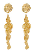 Light Luxury Metal Disc Pendant Earrings