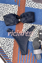 | Bandeau Bikini with Ring Neckline