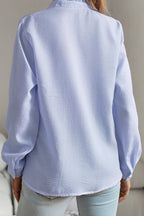 Ruffle Long Sleeve Blouse