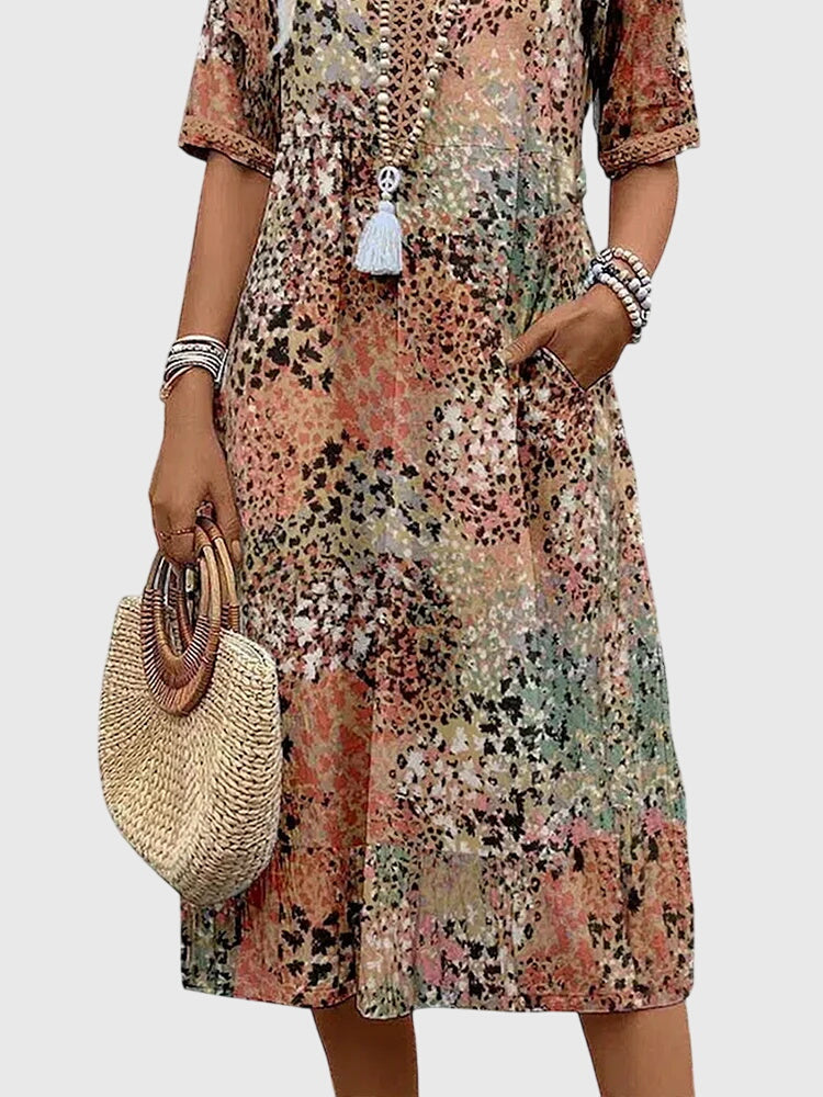 | Floral Midi Dress
