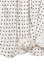 Polka Dot Halter Back Sash Tie Ruffle Hem Backless Satin Maxi Dress
