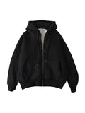 Fleece Lined Thermal Zip Up Hoodie
