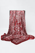 Unique Printed Retro Square Silk Scarf