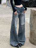 Heavy Craftsman Whiskers Washed Flare Jeans