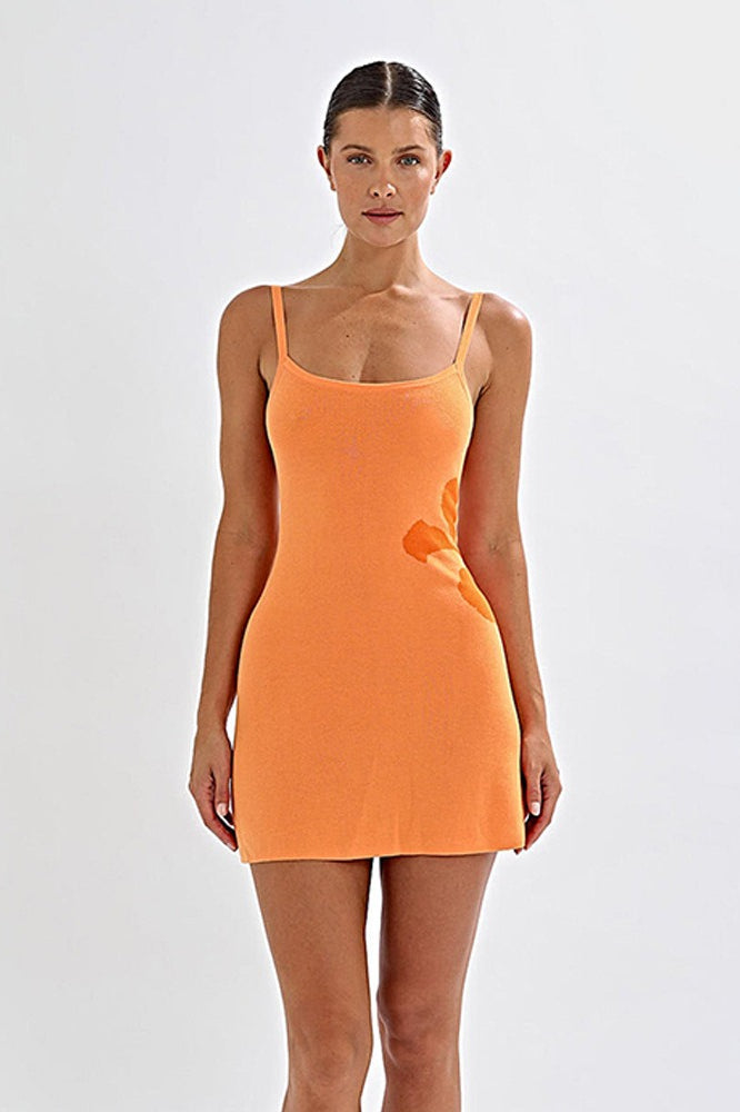 Print Backless Slim Waist Bodycon Sweater Dress