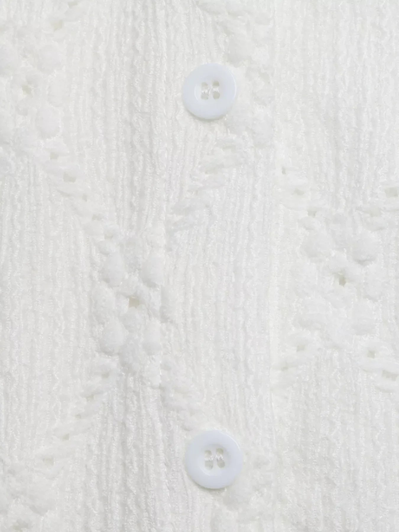 Lace Detail Ruffle Sleeve Button Up Shirt