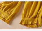 Summer thin lantern cropped pants