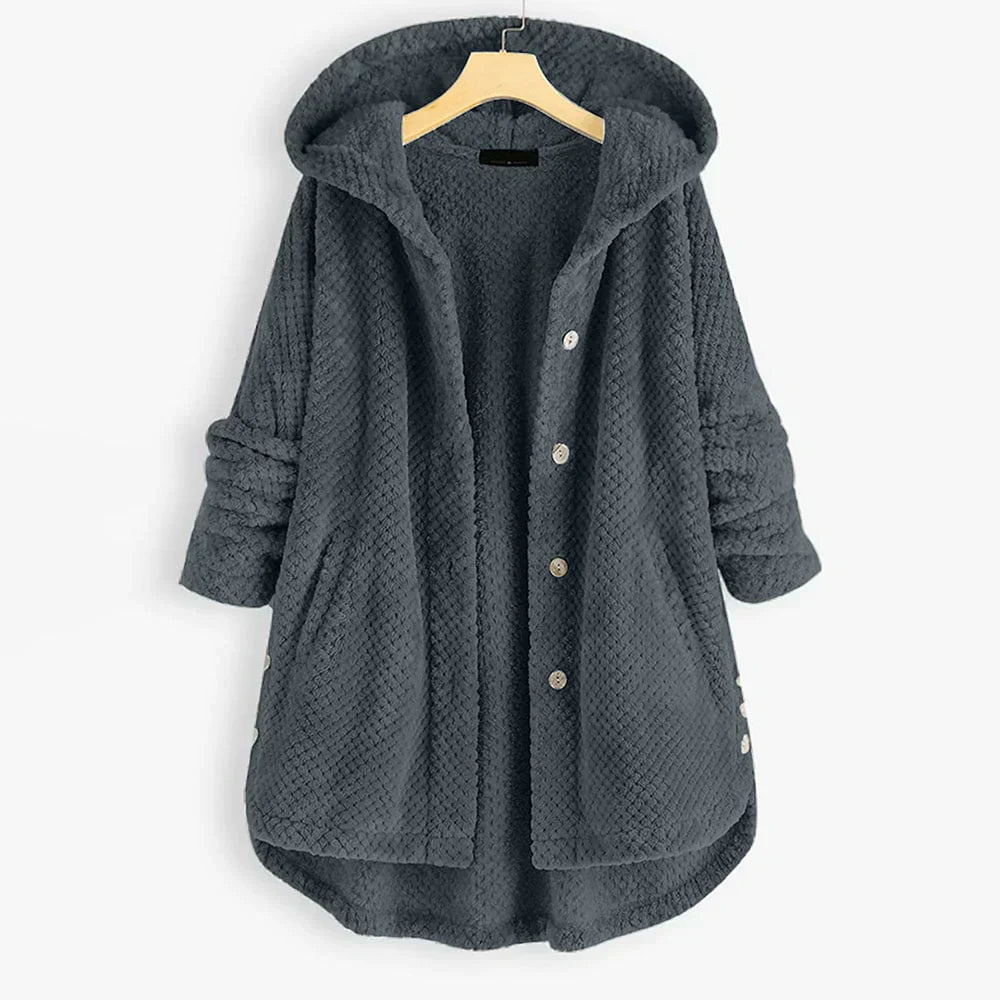 | Ribbed Hooded Coat