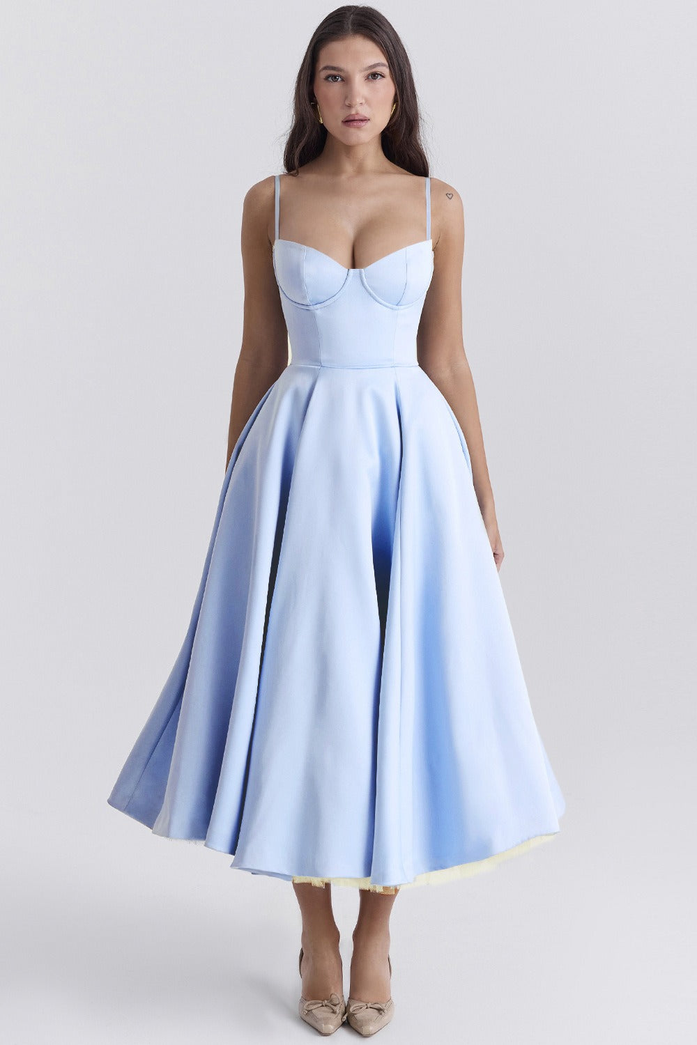 Double-Layer Sheer Party Dress
