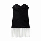REECE WHITE RUFFLE MINI DRESS