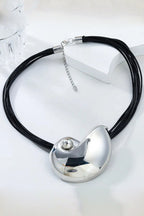 Fashionable Marine Style Shiny Conch Pendant Necklace and Earrings