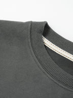 Contrast Color Letter Print Oversized Sweatshirt