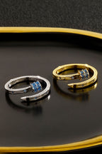 Exquisite Zircon Unique Shape Open Ring