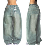 American Retro Distressed Washed Boyfriend Jeans