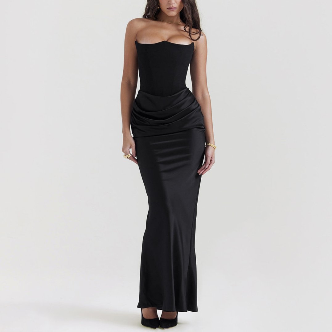 Strapless Satin Mermaid Dress