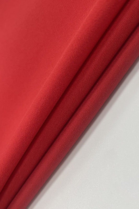 Square Neck Sleeveless Basque Waist A Line Midi Dress