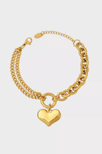Half Chunky Chain Titanium Steel Bracelet