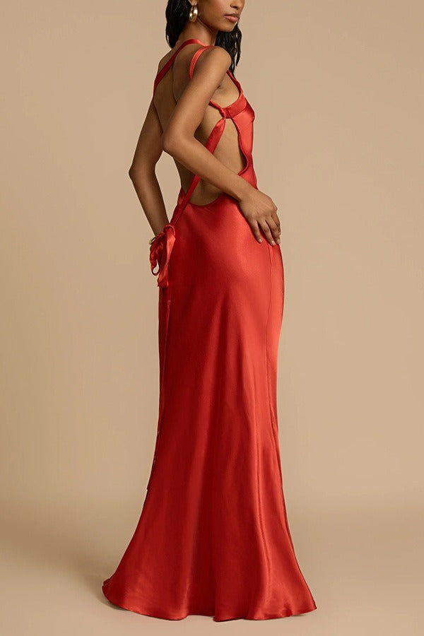 Satin One Shoulder Bodycon Dress