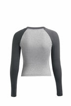 Spider Print Raglan Sleeve Long Sleeve Tees