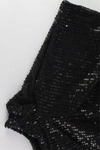 Glitter Tube Top Skinny Two Piece Shorts Set