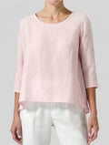 Daily Round Neck A-Line Top