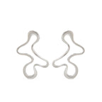 Irregular Flower Metal Earrings