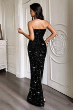 Sequin Backless Bodycon Dress